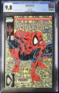 Spider-Man #1 1990 Marvel Comics CGC 9.8 Platinum Edition White Pages 008