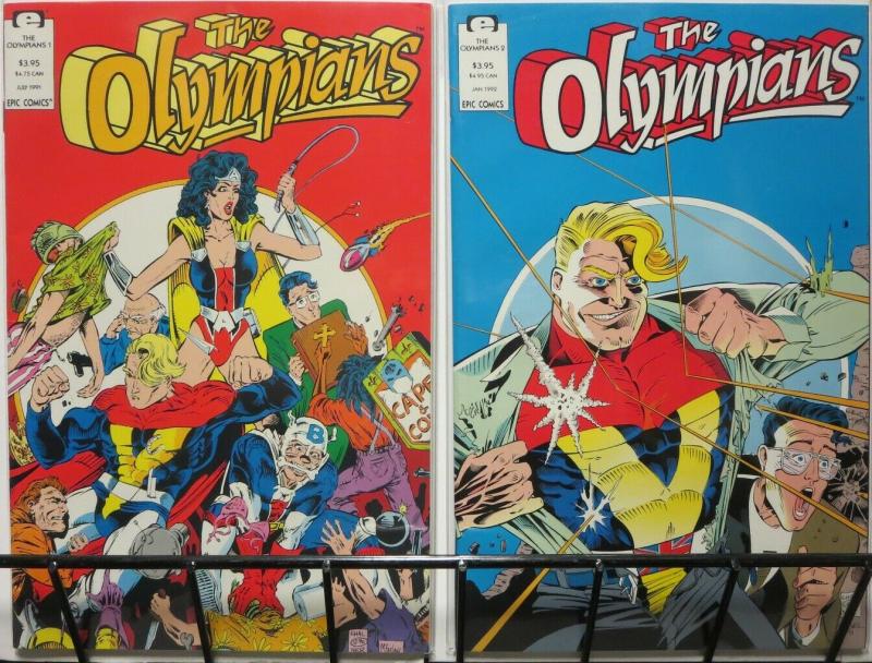 OLYMPIANS (1991 EPIC) 1-2 (3.95 CVR)THE SET!