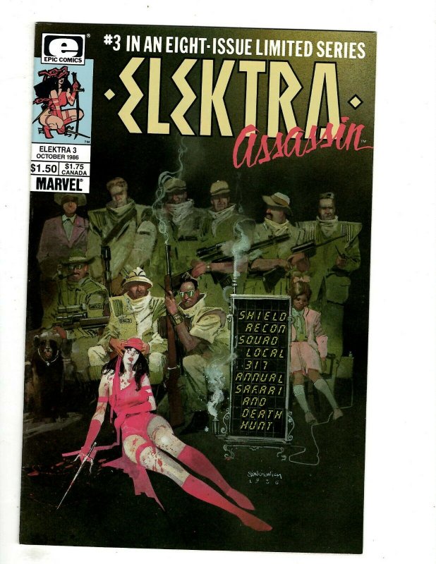 8 Elektra Assassin Marvel Comics 1 2 3 4 5 6 7 8 Daredevil Epic Mini Series HG1