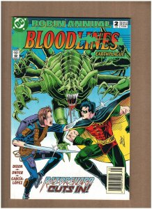Robin Annual #2 Newsstand DC Comics Bloodlines Tim Drake VF 8.0