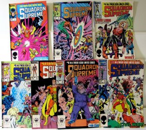 Squadron Supreme Lot 7 #1, 3, 4, 5, 6, 9, 12 1985 Marvel Hyperion Comics