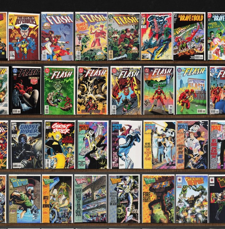 Huge Lot 150+ Comics with The Flash, Secret Weapons, Freex & More!
