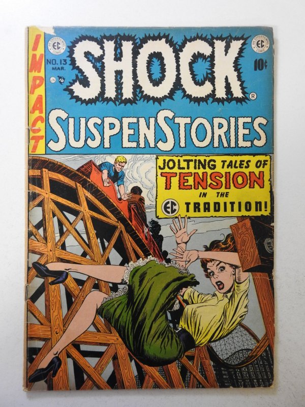 Shock SuspenStories #13 (1954) VG+ Condition 1/2 in spine split