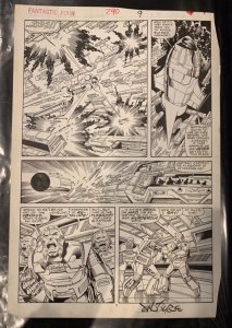 (1986) FANTASTIC FOUR #290 PG 9 ORIGINAL JOHN BYRNE COMIC ART PAGE!