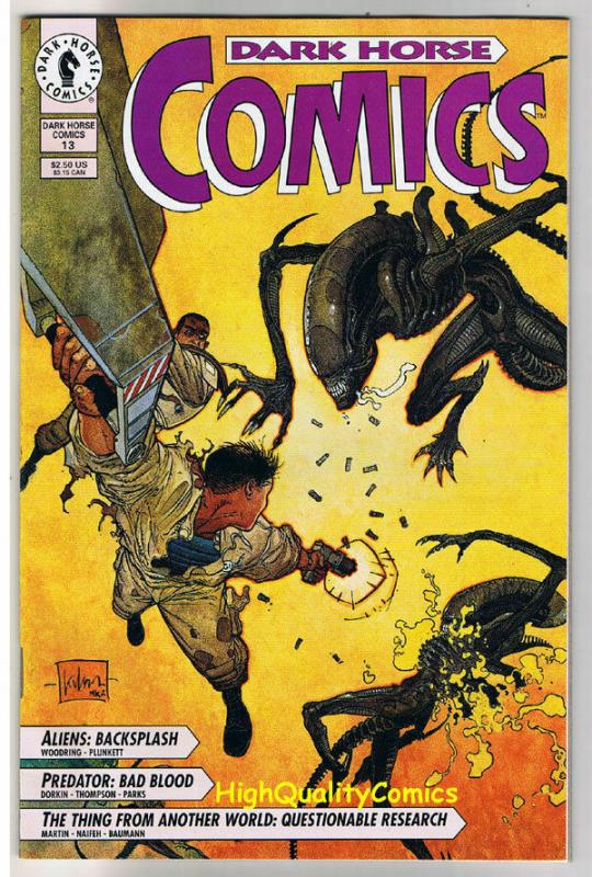 DARK HORSE COMICS 13, NM, Aliens, Predator, 1992, Thing from Another World