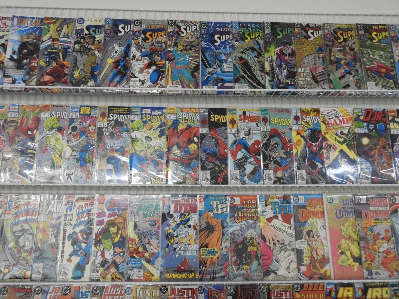 Huge Lot 160+ Comics W/ Spider-Man, Iron Man, Superman, +More! Avg VF- Condition
