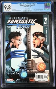 ULTIMATE FANTASTIC FOUR #21 CGC 9.8 1ST MARVEL ZOMBIES VARIANT EDITION