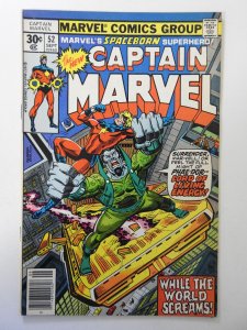 Captain Marvel #52 (1977) FN Condition! stain bc