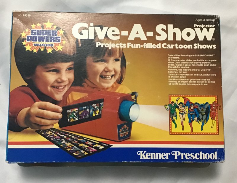 Kenner Give-A-Show Projector Super Powers collection, No. 99350, works