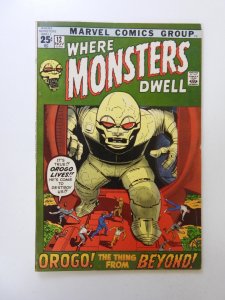 Where Monsters Dwell #12 (1971) VF- condition