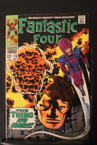Fantastic Four #78 (1968) PRICE DROP $195! NM- Kirby! Thing No More! UTAH CERTIF