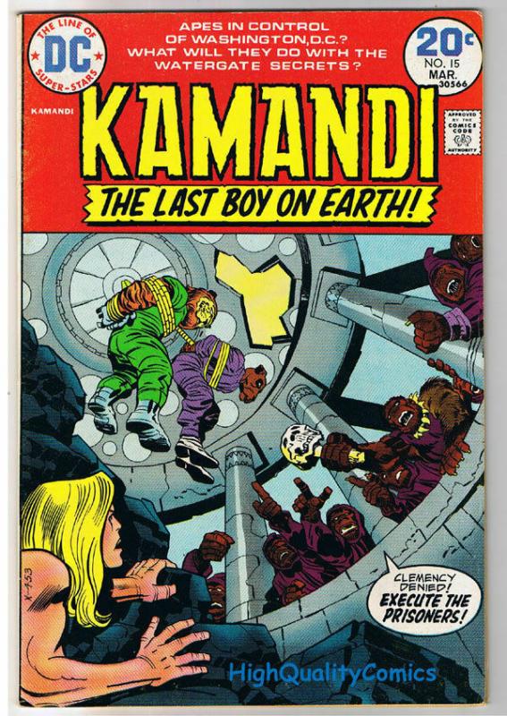 KAMANDI #15, FN+, Jack Kirby, Last Boy on Earth, 1972, more in store