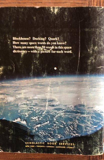 SPACE Dictionary by Isaac Asimov,1970,good, Scholastic book