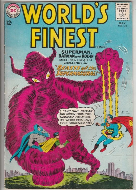 World's Finest #133 (May-63) VF High-Grade Superman, Batman and Robin