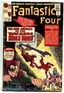 FANTASTIC FOUR #31 1964-MOLE MAN-CAPTAIN AMERICA IRON comic book