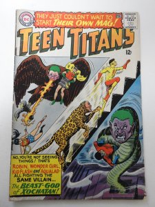 Teen Titans #1 (1966) VG Condition moisture stain