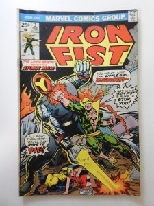 Iron Fist #3 (1976) VG Condition! MVS intact! Moisture stain