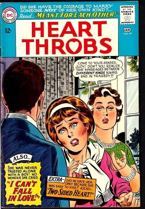 HEART THROBS #99 SCARCE 1965 EASY TO KISS -HI GRADE VF