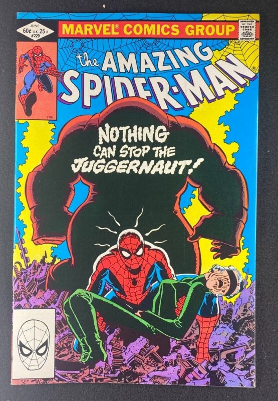 Amazing Spider-Man (1963) #229 VF+ (8.5) Juggernaut John Romita Jr Cover & Art