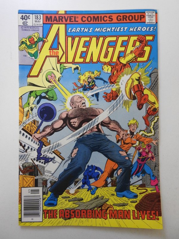 The Avengers #183 (1979) vs The Absorbing Man! Sharp VG/Fine Condition!