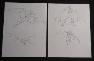 BULLICK 8.5x11 Portfolio Prints NM 9.4 Lone Ranger / Superman / Batman