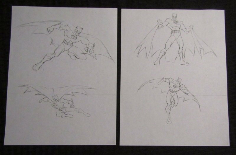 BULLICK 8.5x11 Portfolio Prints NM 9.4 Lone Ranger / Superman / Batman