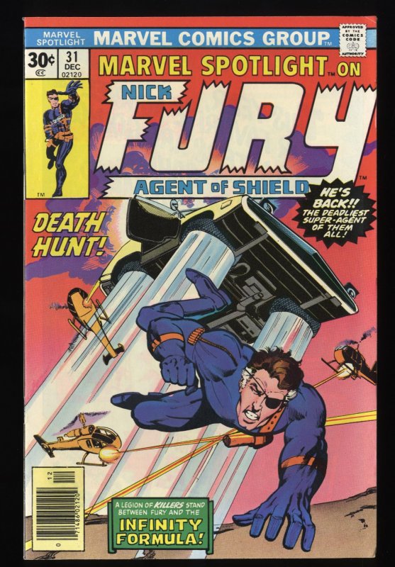 Marvel Spotlight #31 VF/NM 9.0 Comics Nick Fury Agent of Shield!