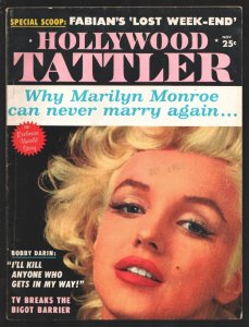 MAG: Hollywood Tattler #1 11/1961-Marilyn Monroe cover-Why Marilyn Cannot Mar...