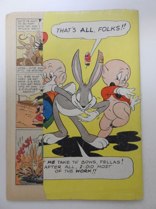 Four Color #33 (1943) Featuring Bugs Bunny!! Poor Condition