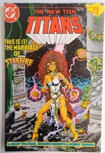 The New Teen Titans #17 (1986) Starfire Wedding?