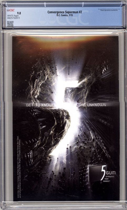 Convergence Superman #2 Variant Cover (2015) CGC 9.8 1ST JONATHAN SAMUEL KENT