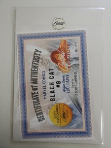 Black Cat #8 Virgin Cover (2020) Signed Campbell! NM or Better!!