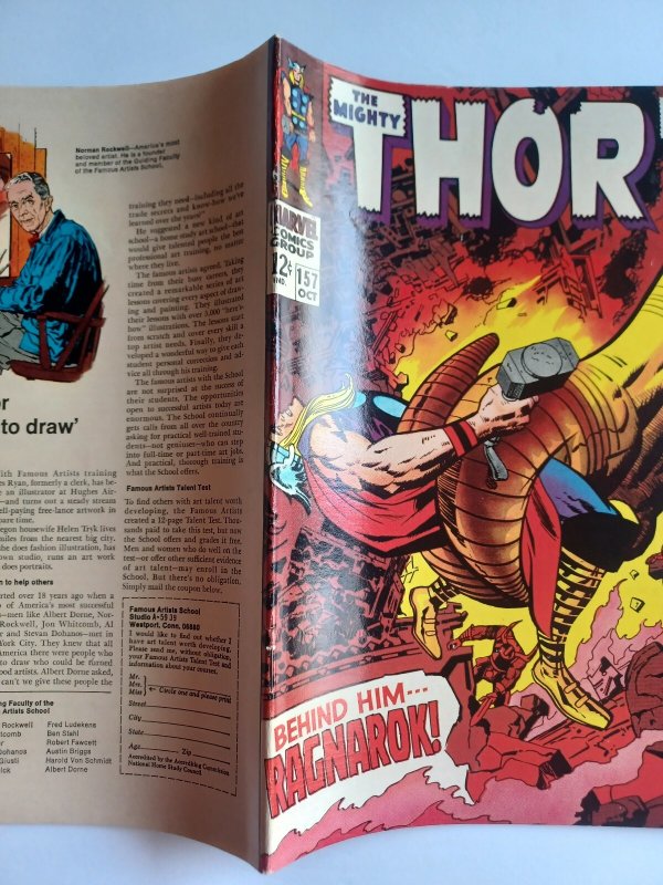 Mighty Thor #157 - Kirby - 1968 - FN/VF