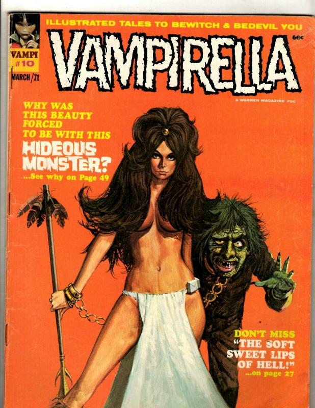 Vampirella #10 FN/VF Warren Comic Book Magazine Vampi Vampire Monster Horror JK4