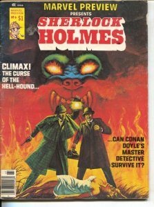 Marvel Preview #6 1976-Sherlock Holmes-Val Mayerik art-VG