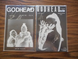 GODHEAD ANUBIS PRESS # 1 & 2 BOTH SIGNED BOTH 9.6 OR BETTER WOW!!!