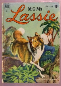 M-G-M'S LASSIE #3 1951-COLLIE-- ADVENTURE-MOVIE PHOTOS G/VG