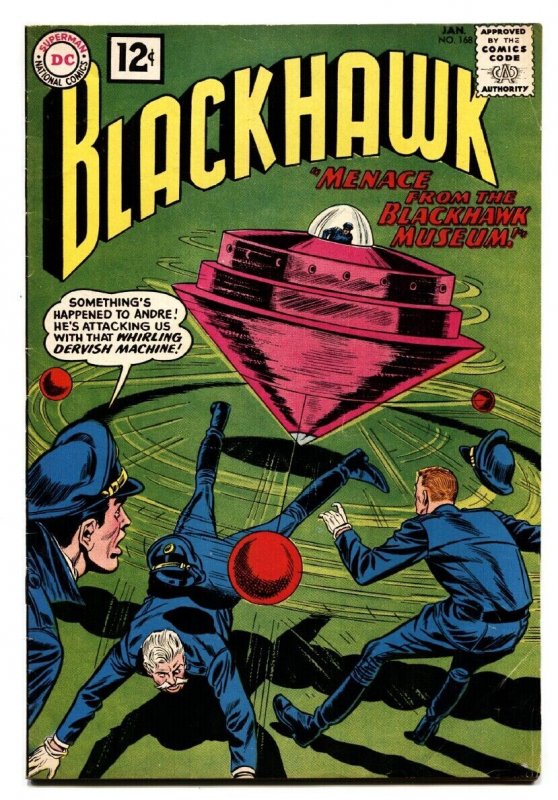 BLACKHAWK #168 1962-DC COMICS-WHIRLING DERVISH!! VF-