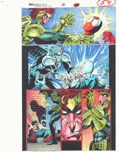 Spider-Man Unlimited #10 p.54 Color Guide Art - Scarlet Spider by John Kalisz