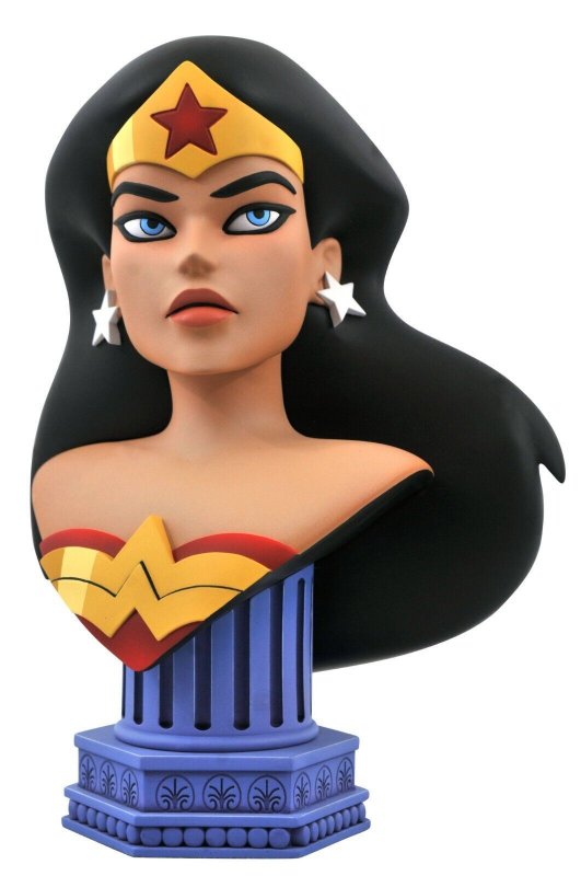 DC Comic Legends in 3D WONDER WOMAN 1/2 Scale Bust Statue MIB! JLU! SRP=$175