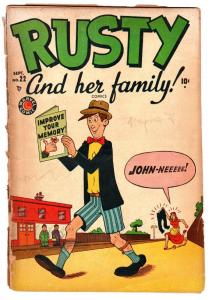 Rusty #22 1949- Marvel Golden Age- Kurtzman- Rare LAST ISSUE!