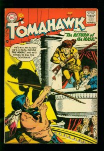 TOMAHAWK #49 1957- DC WESTERN - RETURN OF THE MASK- SILVER AGE-fn