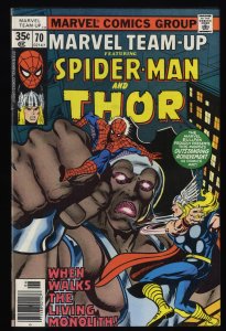 Marvel Team-up #70 VF+ 8.5 Spider-Man Thor!