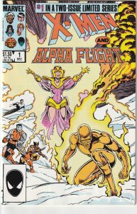 X-Men & Alpha Flight # 1 of 2 Cover A NM- Marvel 1985 [L7]