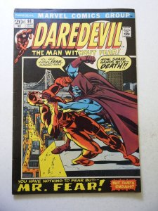 Daredevil #91 (1972) VG Condition moisture stain bc, 1/4 spine split