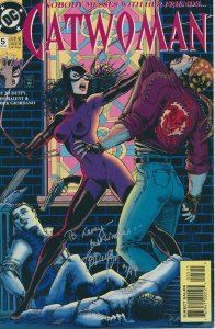 CATWOMAN #5 SIGNED BY JO DUFFY DC COMICS 1993 EB203