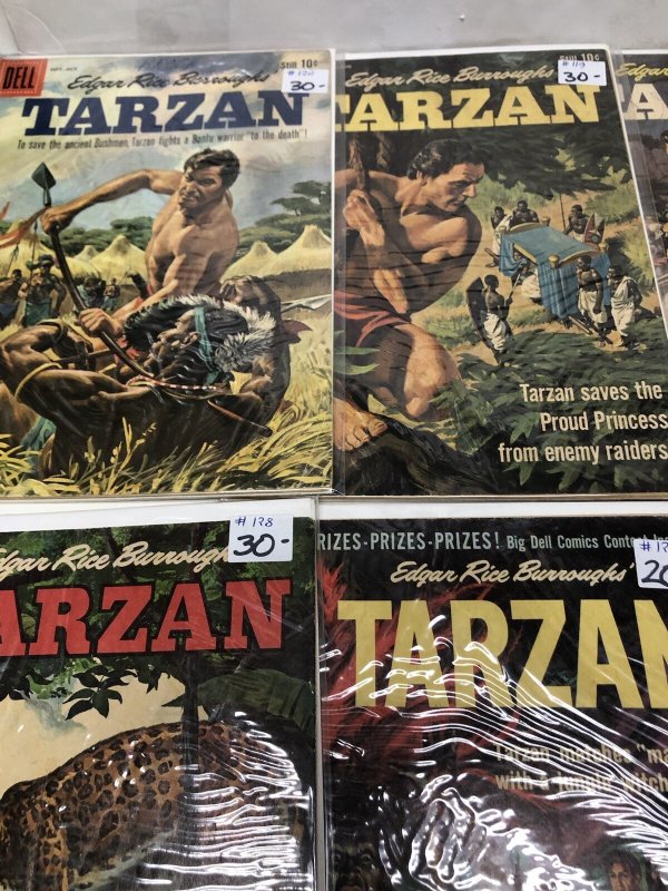 Tarzan (1960) Set Issues # 116-124+128 Silver Age • Dell • Edgar Rice Burroughs