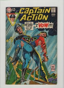 Captain Action #3 - Gil Kane & Wally Wood Dr Evil! - 1969 (Grade 6.0) WH