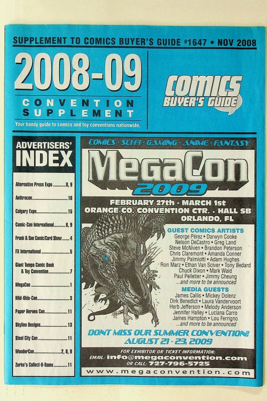 Comic Buyer's Guide #1647 Nov 2008 - Krause Publications 