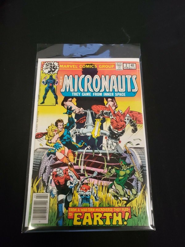 MICRONAUTS ISSUE #2 (VF) FROM A WAR-TORN MICROVERSE THEY FLED TO EARTH! 1979 71486027140